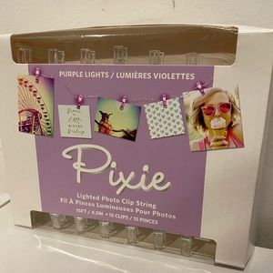 Light photo clip string (purple)